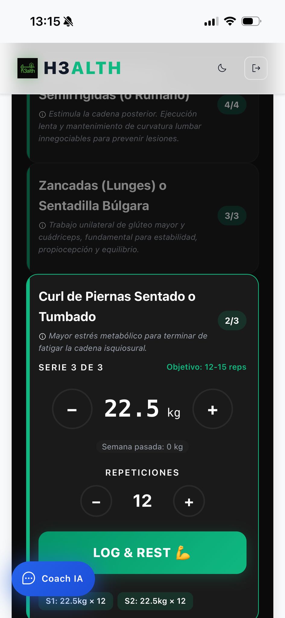 H3alth Gym Mode